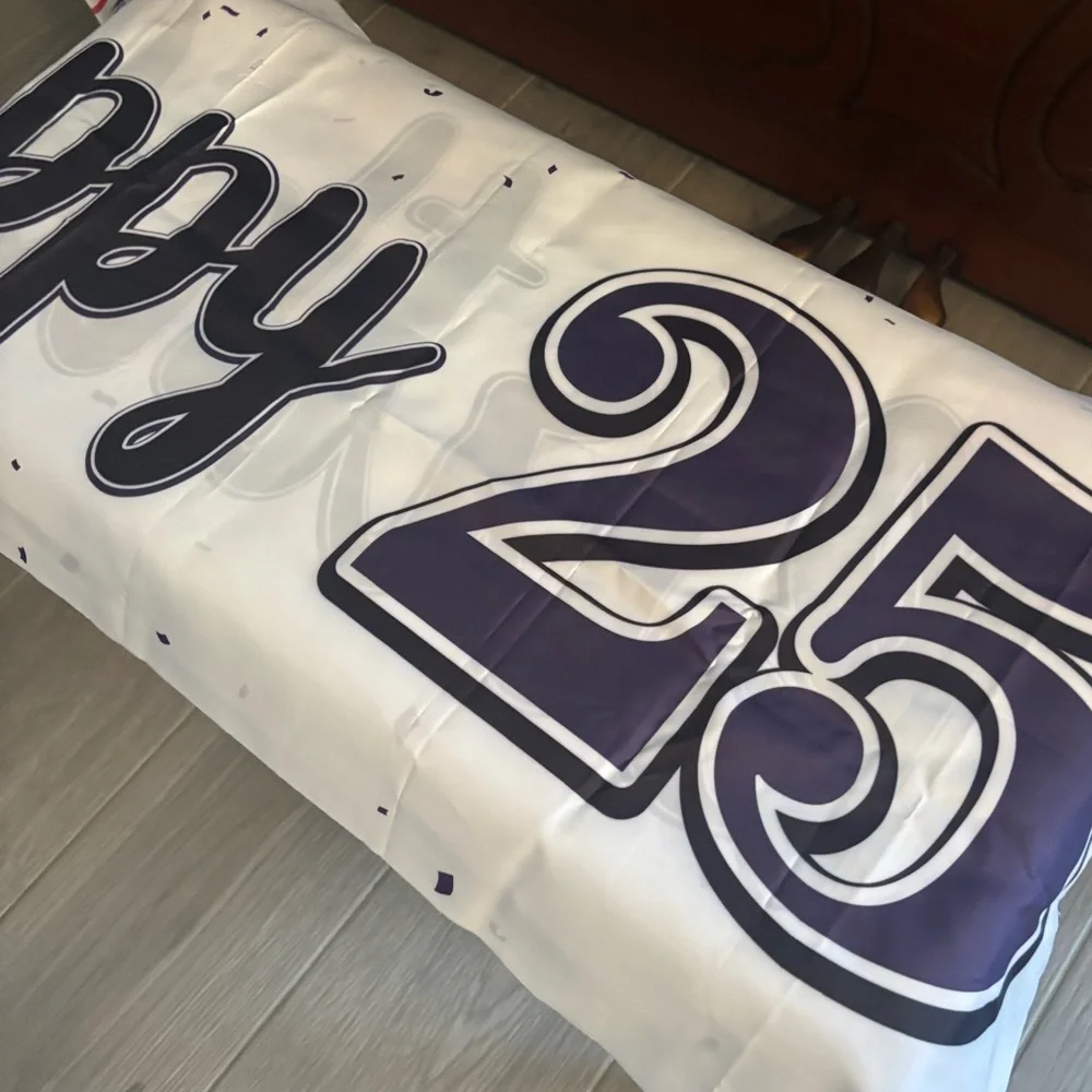 Happy 25th Birthday Banner